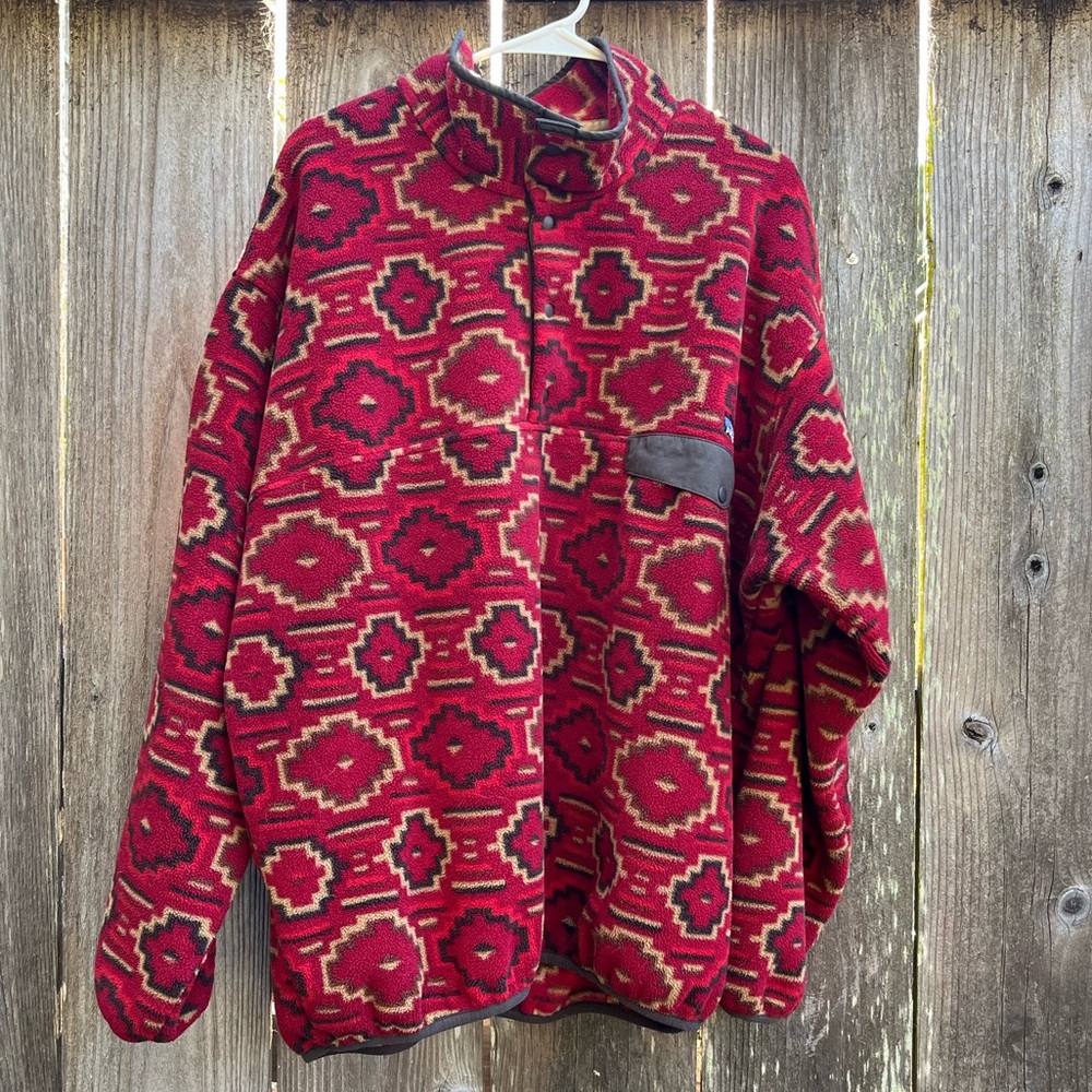 Patagonia Yanaba Aztec Navajo Synchilla Snap-T Pullover Fleece Jacket Mens